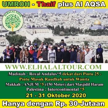 Umroh  taif plus Aqso 2131 Oktober 2020 
