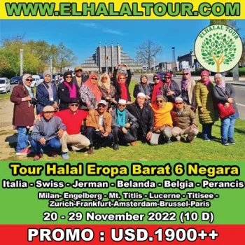 Tour Halal Eropa Barat Tour Muslim Eropa Italia  Swiss  Jerman  Belanda  Belgia  Perancis 2029 November 2022 10 D